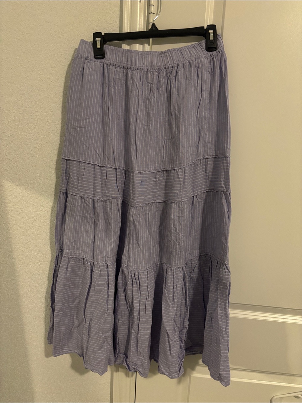 Madewell Purple Tiered Skirt - Women